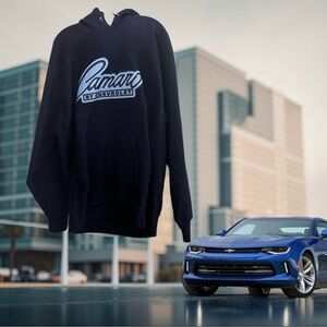 Vintage Steve & Barry’s Thick Camaro Dark Blue Hoodie Size Large